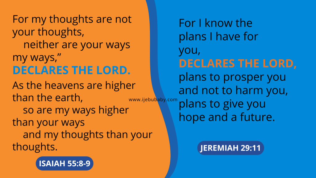 Ijebubaby - Bible verse for trsuting in God